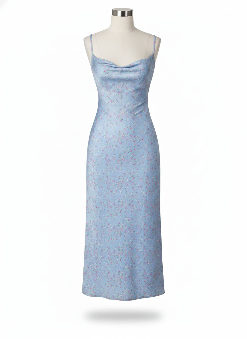 Mira Floral Knit Maxi Dress