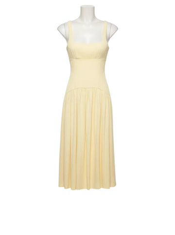 Vintage Midi Dress with Thin Straps – Urban Elegance
