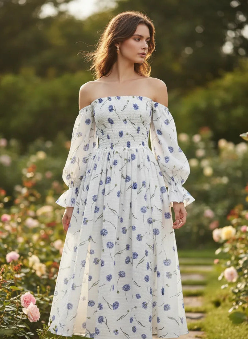 Breeze Cotton Mid-Calf Dress