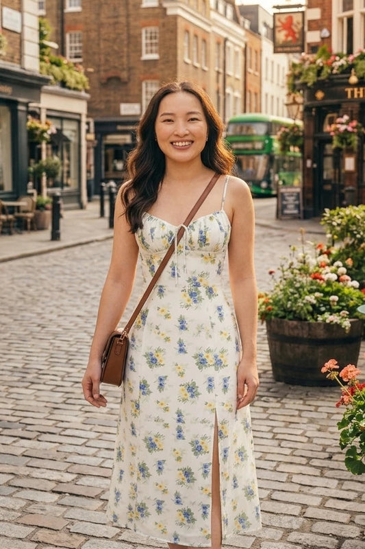 Liora Printed Camisole Midi Dress