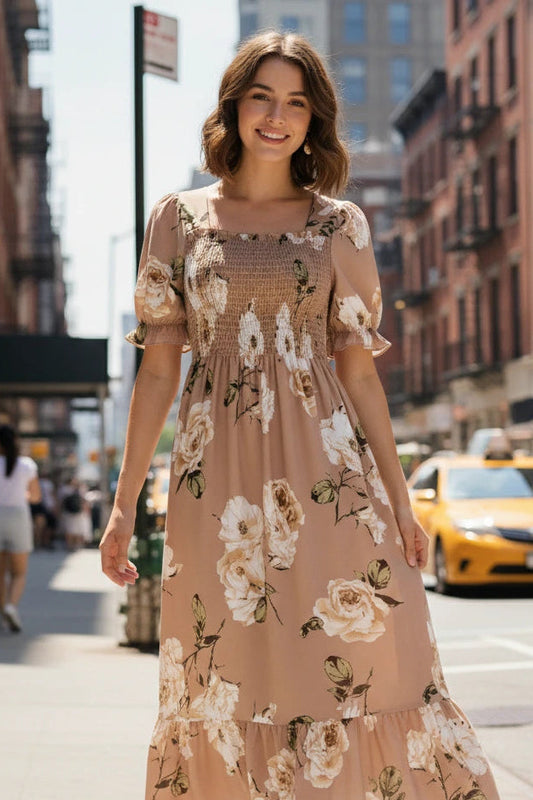 Flora Casual Chiffon Dress