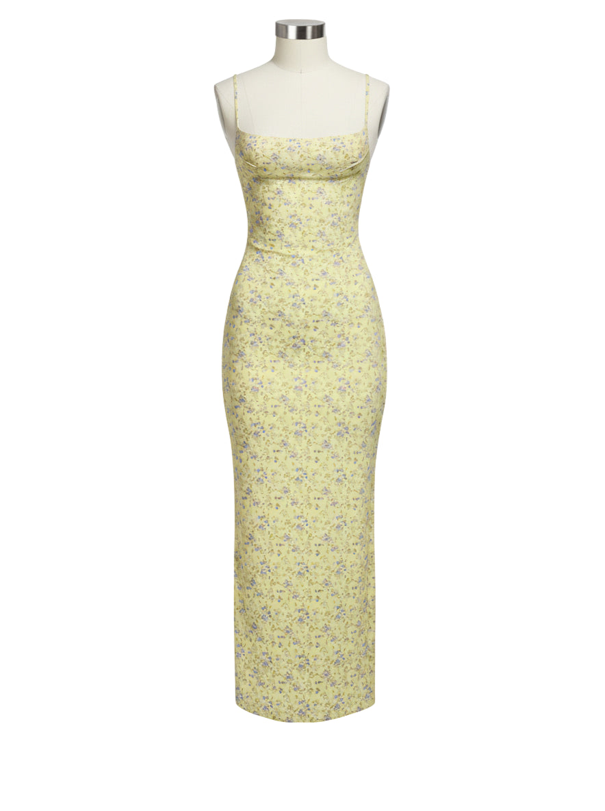 Mira Floral Knit Maxi Dress