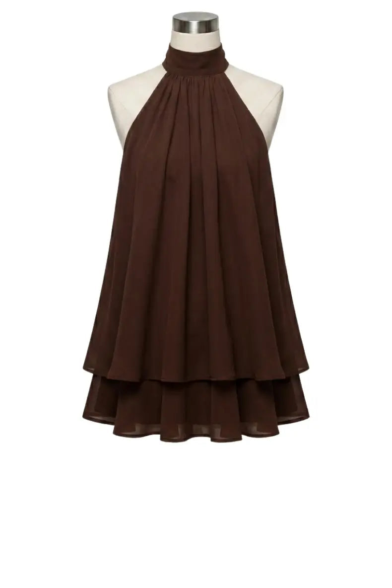 Soleil Halter Mini Dress