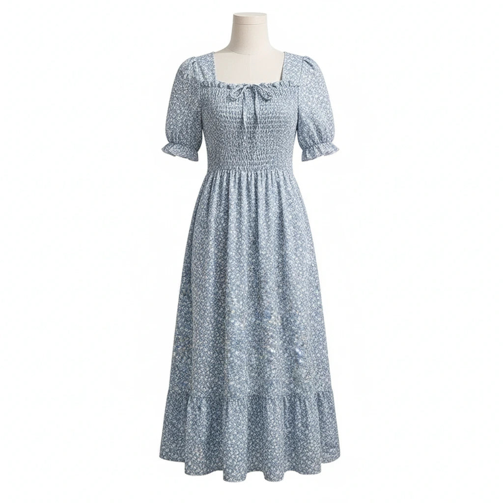 Flora Casual Chiffon Dress