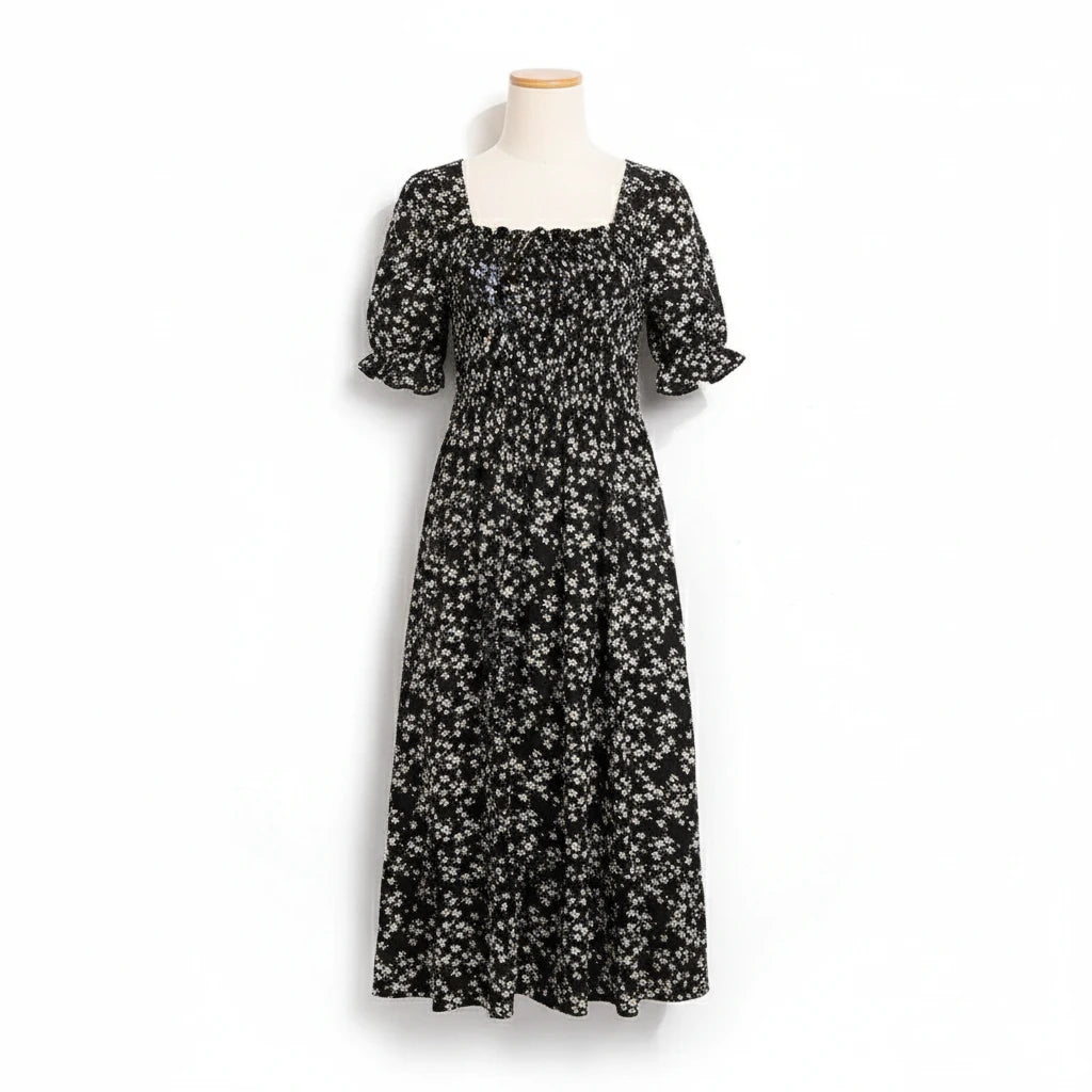 Flora Casual Chiffon Dress